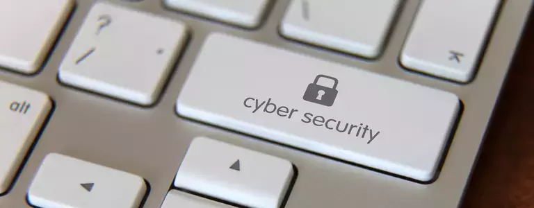 MacBook Keyword with Cyber Security Key