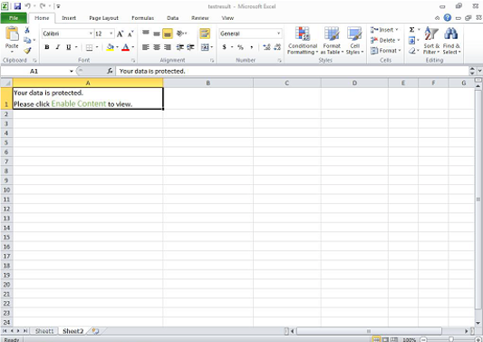Malicious Excel Document Prompting to Enable Macros