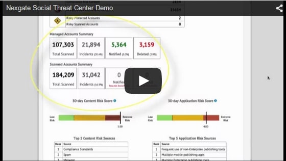 Nexgate social threat center demo