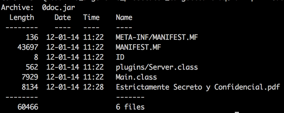 Embedded JAR file with Allatori obfuscation structure