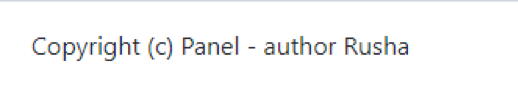 BrushaLoader C&C panel: 'Copyright' section
