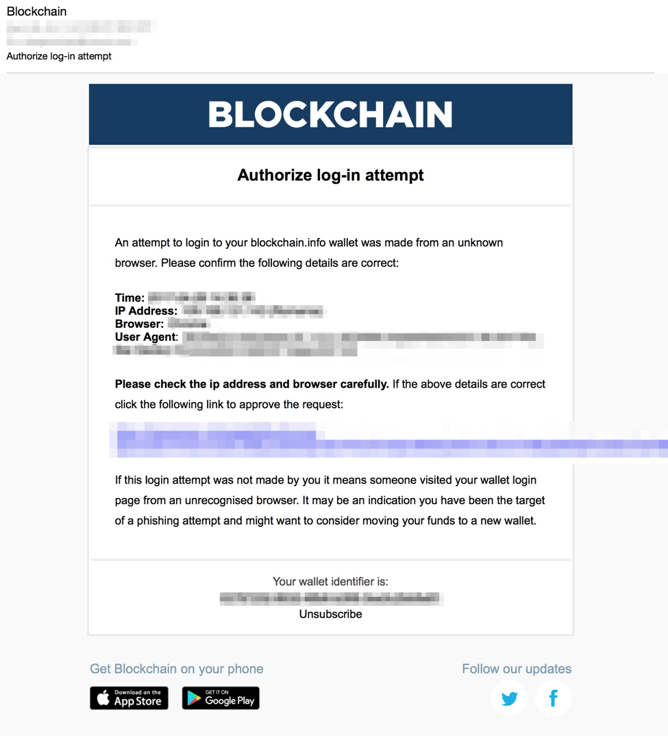 Cryptocurrency Phishing Figure 4