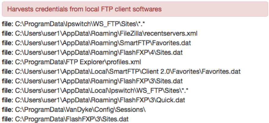 Stealer module targeting FTP clients