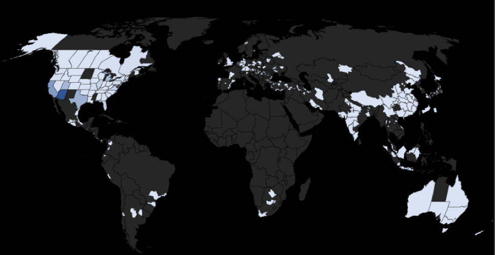 Worldwide distribution of compromised servers in EITest