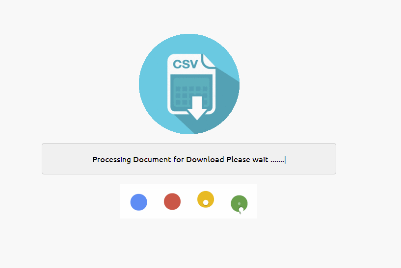 Animation screenshot, 'Processing Document for Download'