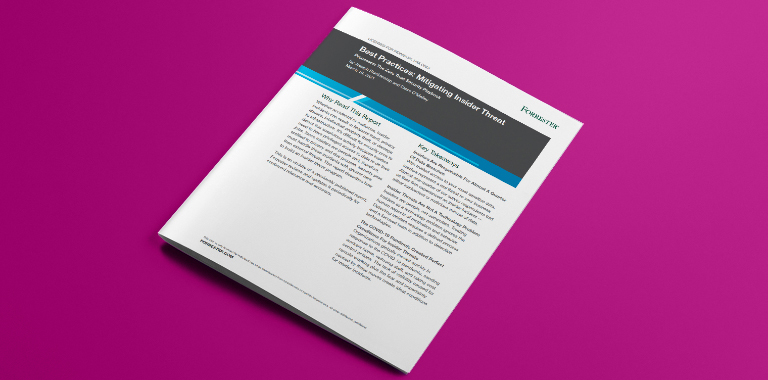 Forrester Report Mitigating Insider Threat