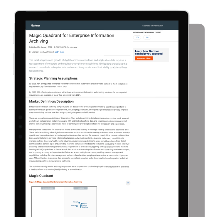 Intelligent Compliance - Soluciones de archivado y cumplimiento | ES