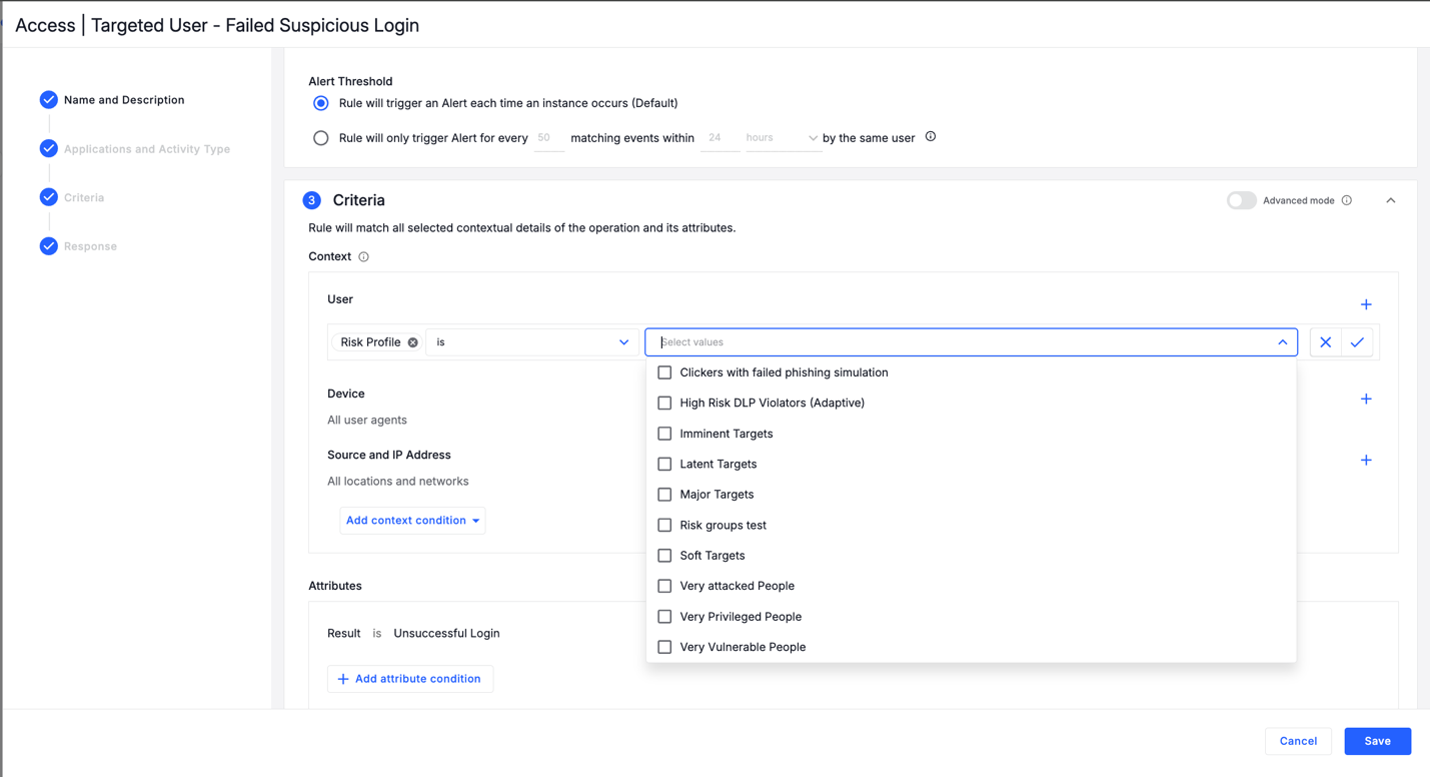 Automate adaptive security controls: Apply ATO remediation to at-risk user.