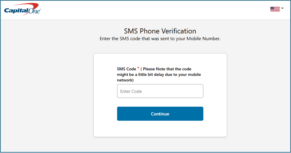 Capital one fake sms phone verification