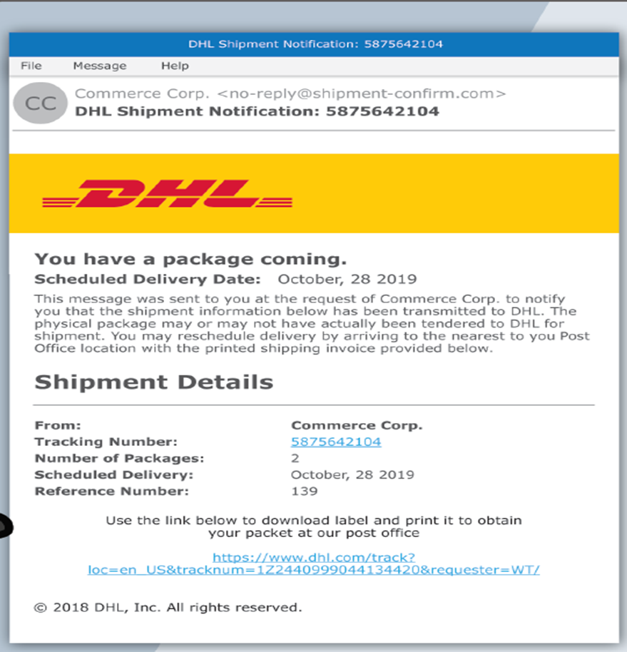 DHL Shipping