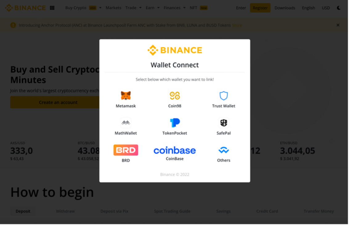 Binance Wallet Connect