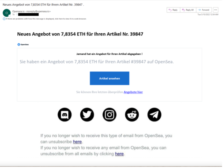 Phishing Email