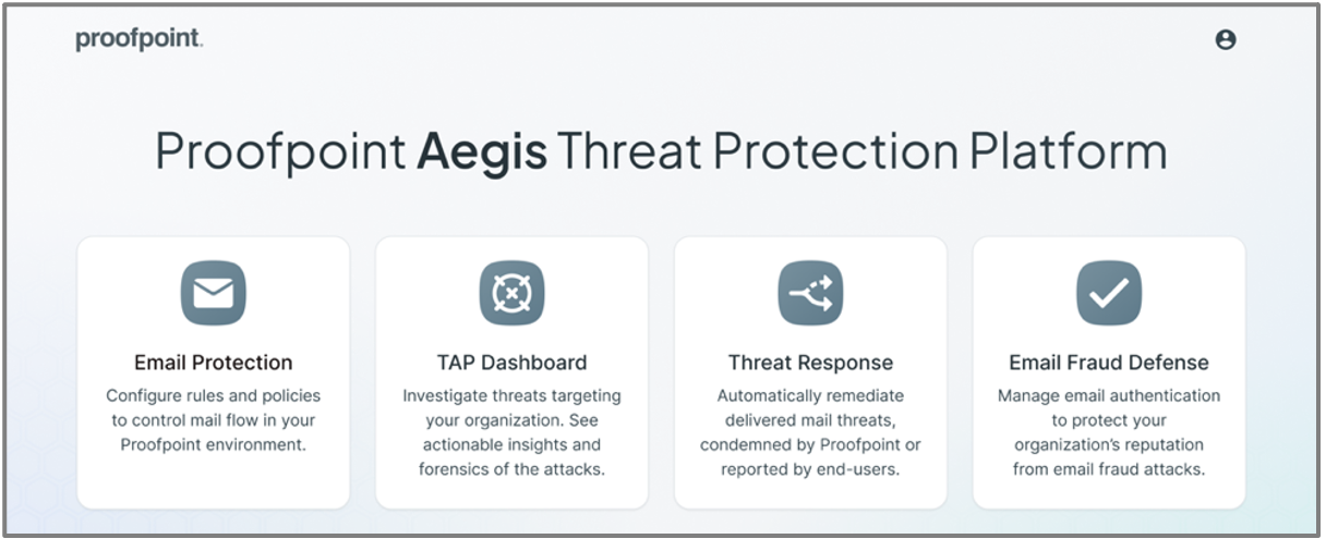 Proofpoint Aegis platform SSO portal