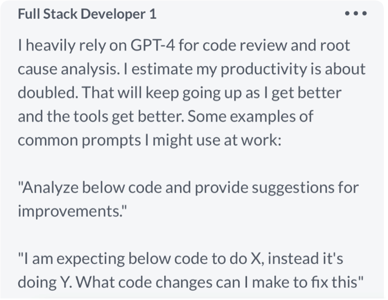 Developer's answer