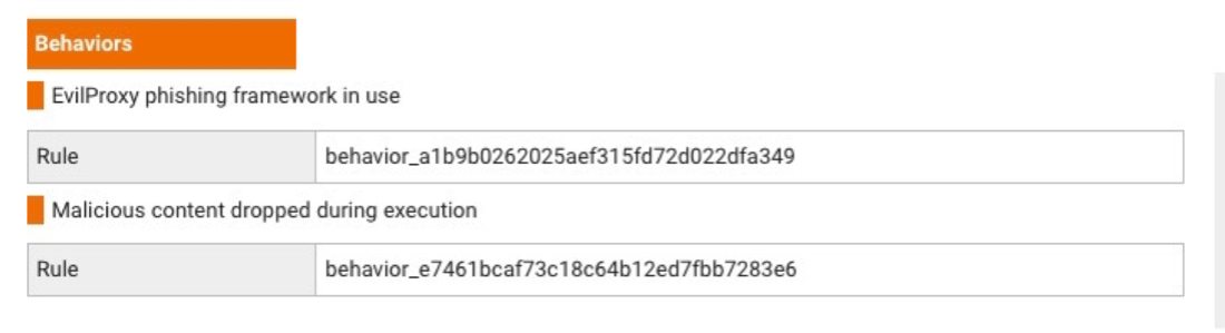 Meldung im Security-Dashboard, dass eine Evil-Proxy-Bedrohung erkannt wurde.