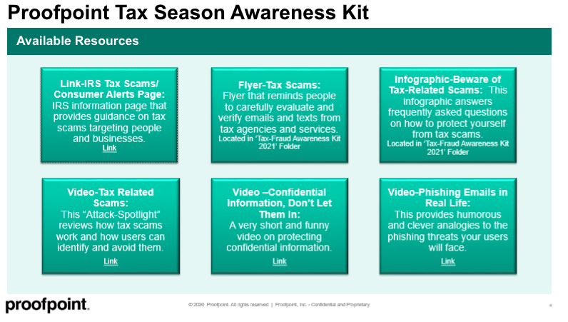 IRS Phishing & Tax Season Scams Awareness Kit | Proofpoint US