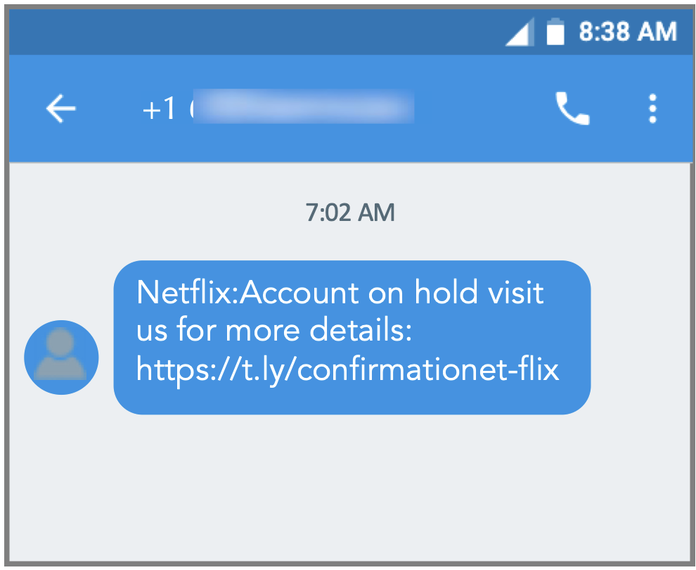 Netflix-themed malicious SMS