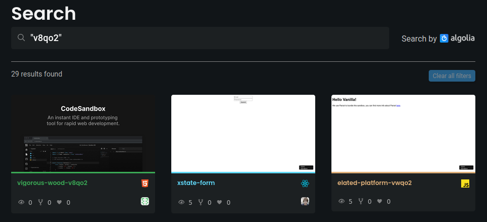 site - Codesandbox