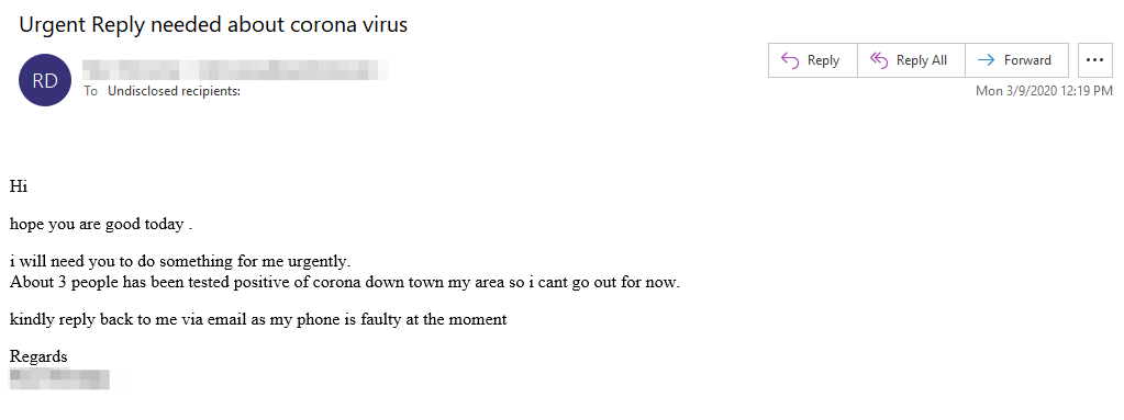 Landscape Update Coronavirus Cyber Threats Proofpoint Us