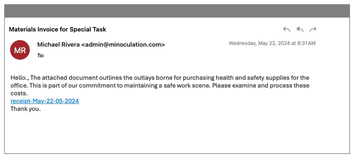 Malicious email detected by Proofpoint delivered by the incumbent solution.