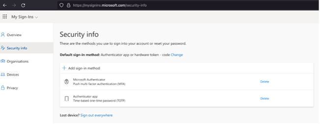 Microsoft's My Sign-Ins Application, Leveraged by Attackers to Execute MFA Manipulation