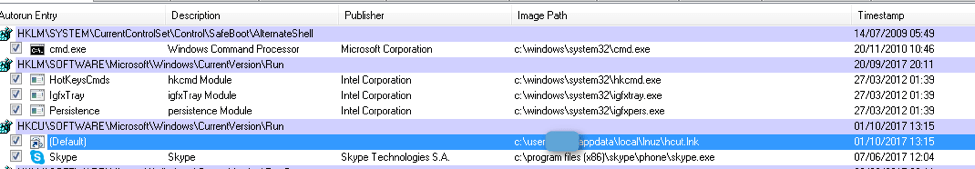 Kovter persistence mechanism artifact '(bat file)'