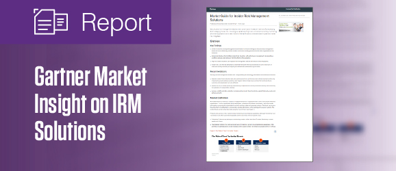 Gartner Market Insight on Insider Risk Management 