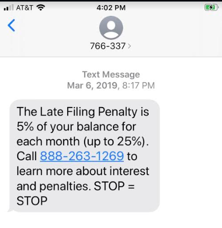 Exemple d’attaque de vishing commençant par un sms de smishing.