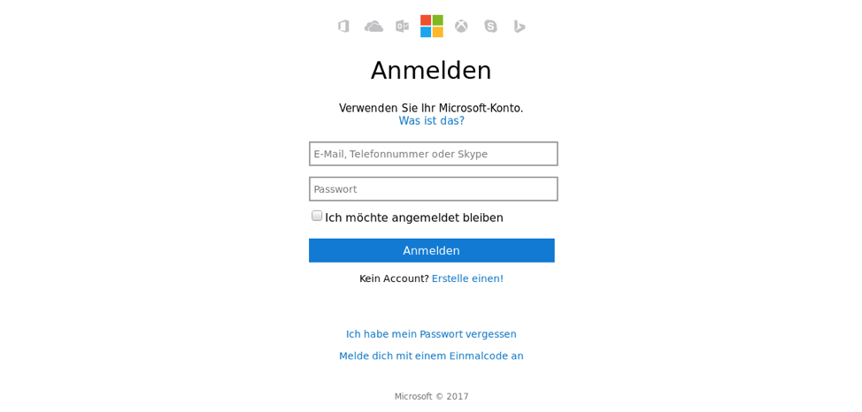 Phishing template for Microsoft services using stolen branding and German language