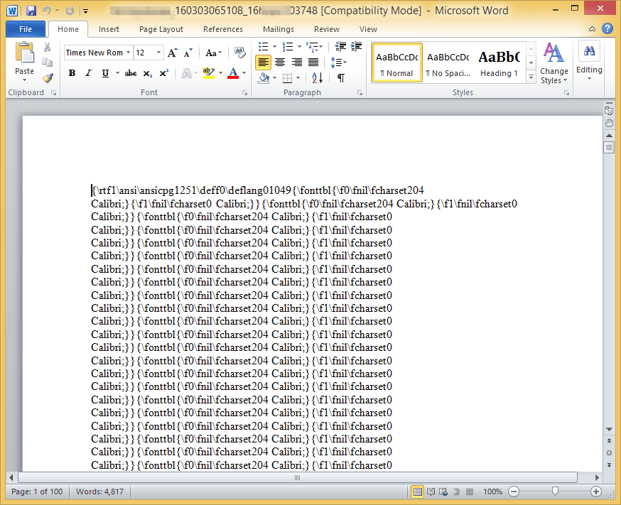 Exploit document that downloads gert exe