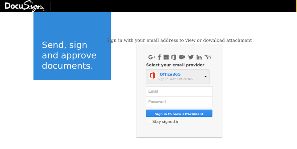 DocuSign Phishing Landing Page