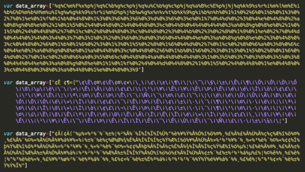 Phishing Landing Page ASCII Content