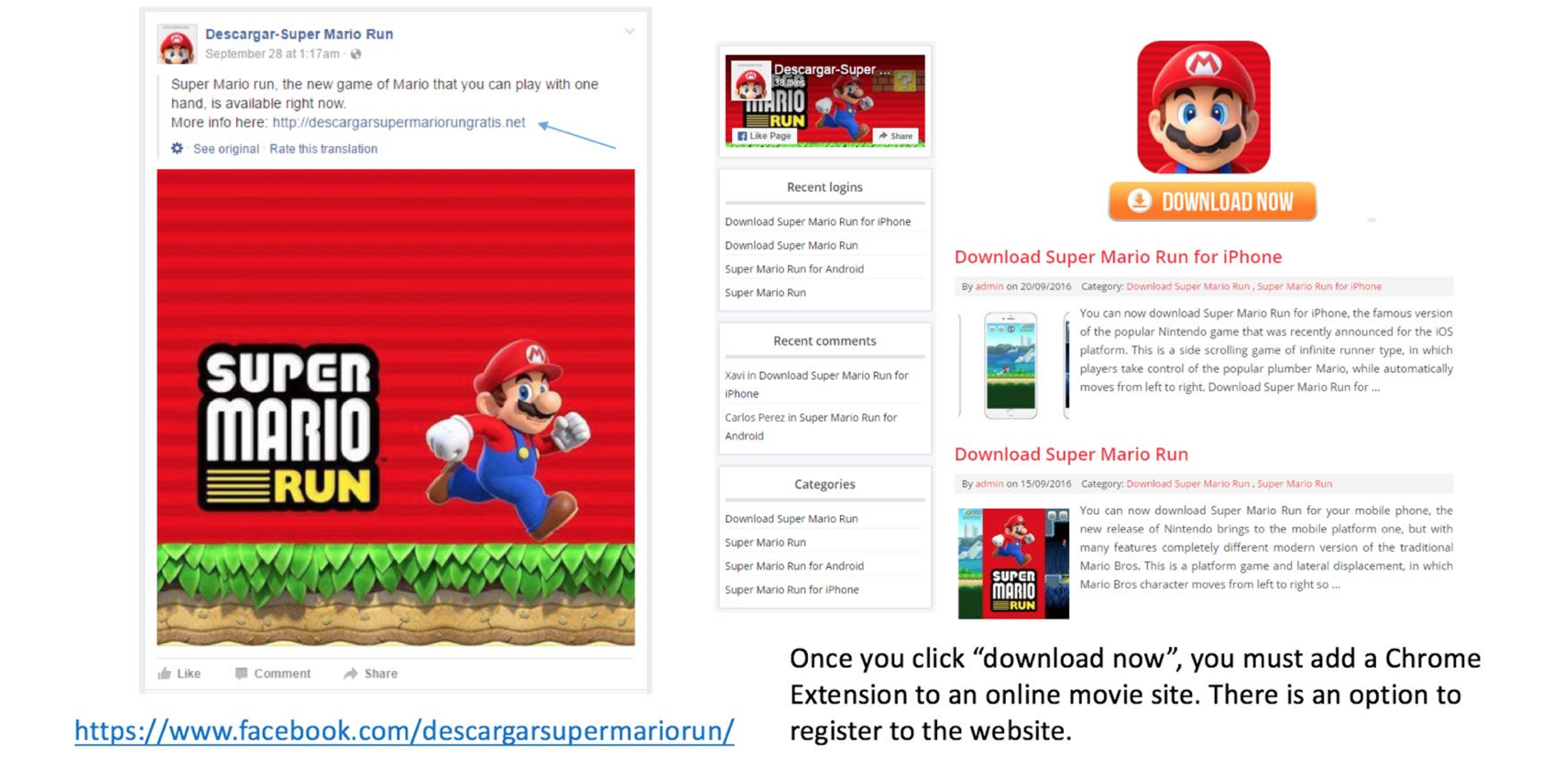 Fake downloads for Super Mario Run