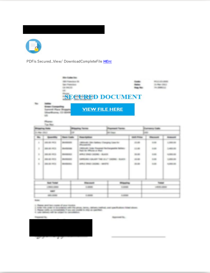 Fake Invoice Lure Used to Download Malware