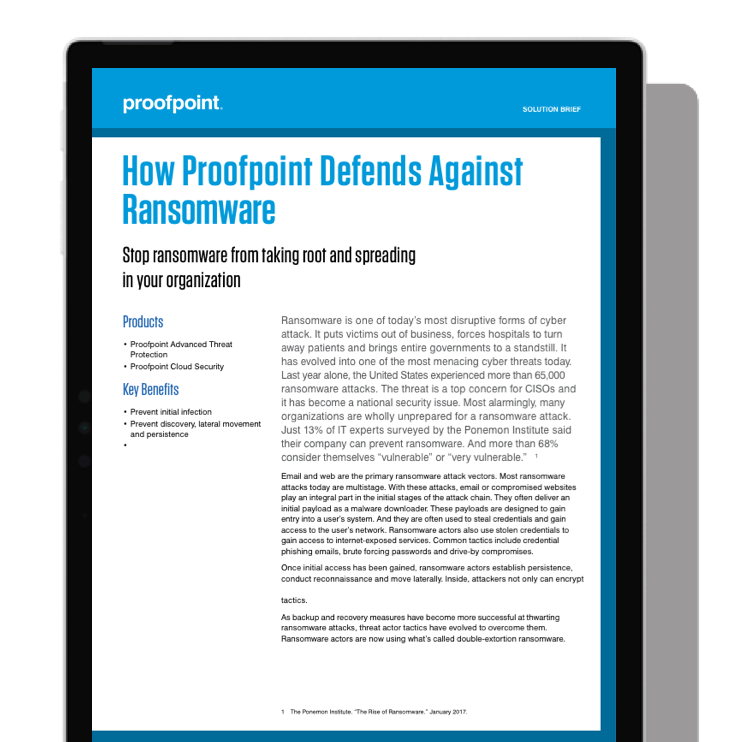 Prevent Loss from Ransomware