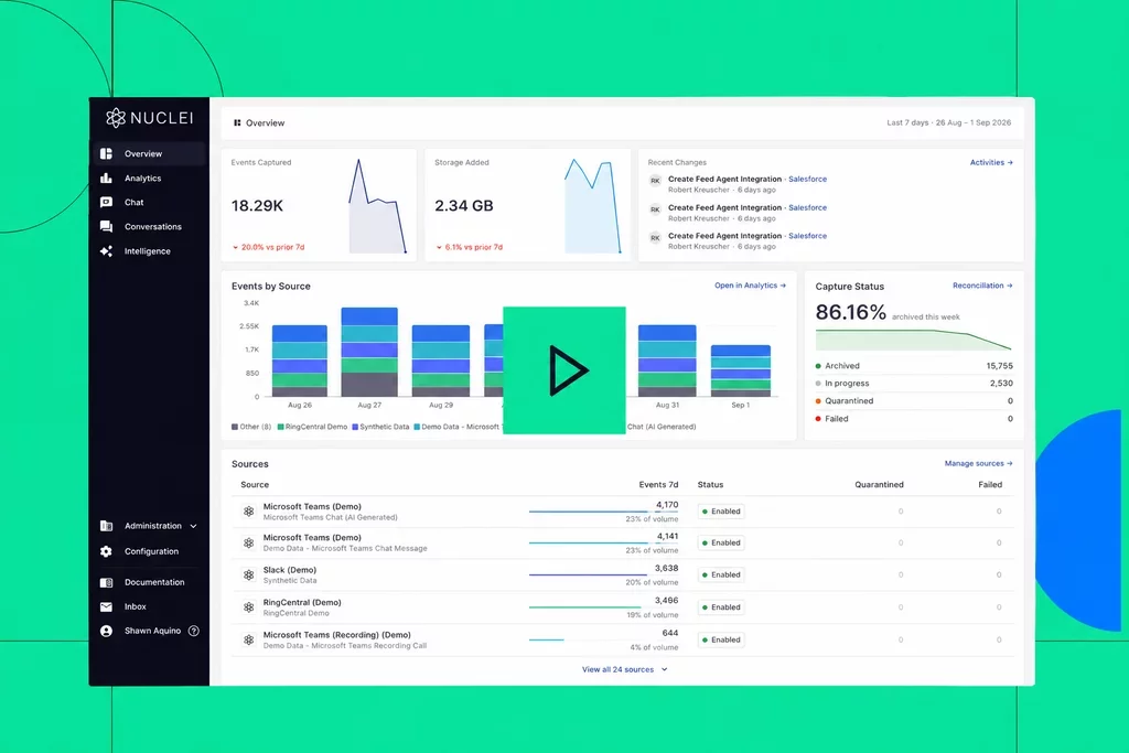 Proofpoint Nuclei Suite Dashboard with Play Button