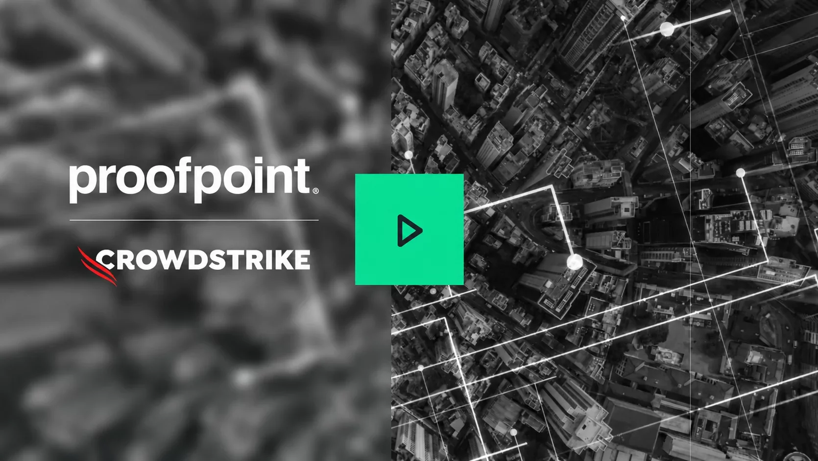 Proofpoint and CrowdStrike video thumbnail with play button