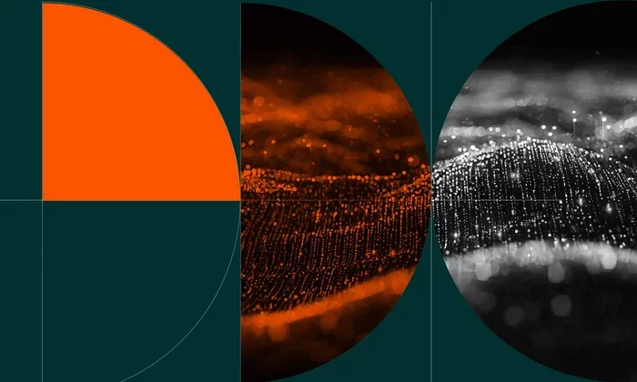 Abstract digital landscape representing connected data, cybersecurity, and evolving technology risks.