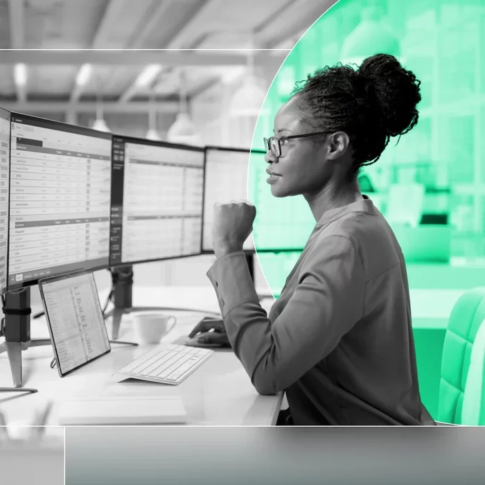 Security professional monitoring data across multiple screens for cloud DLP
