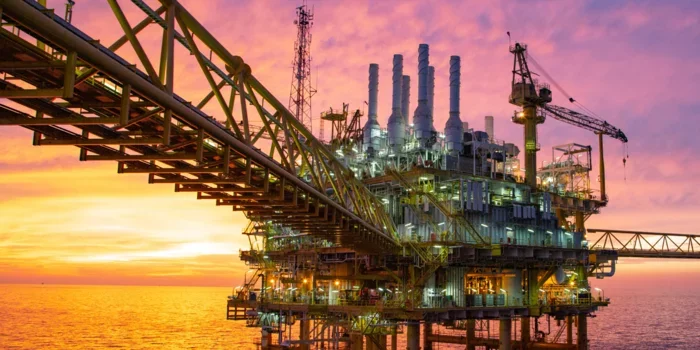 Factory engineering site on water