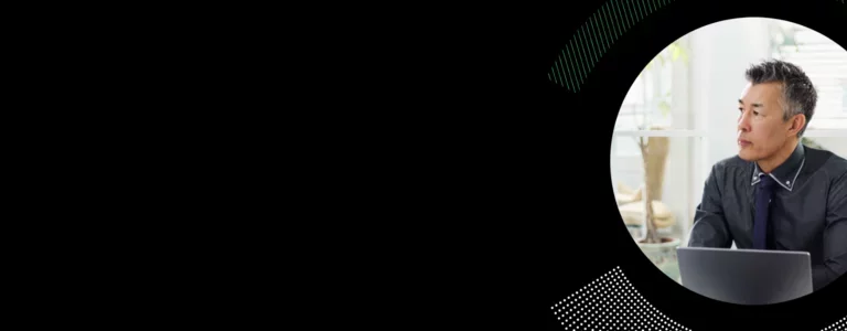 Ponemon 2025 Healthcare Cyber Insecurity Report banner with business professional.