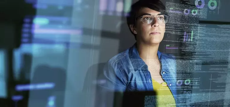 Woman Analysing Potential Advanced Threats