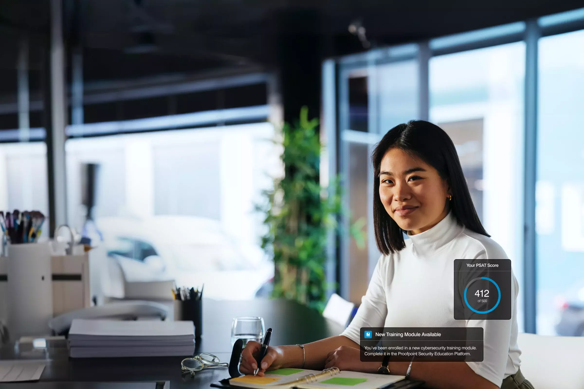 Woman working in office