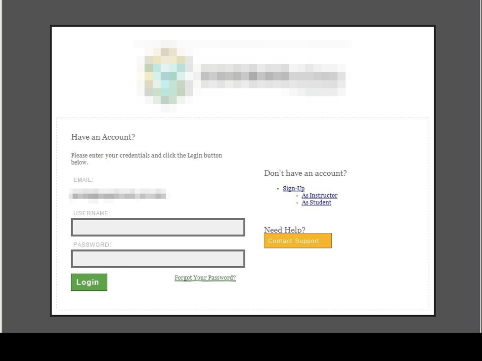 Fake Student Phishing Landing Page