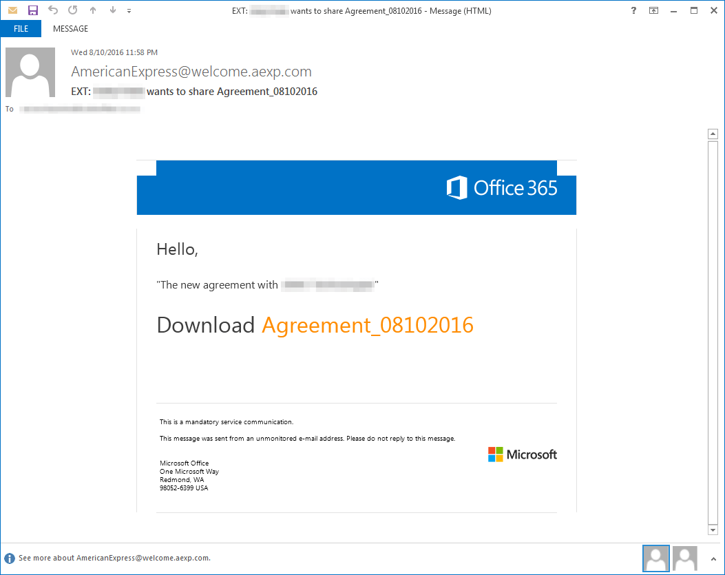 Message used to distribute Dreambot in Australia via Microsoft SharePoint